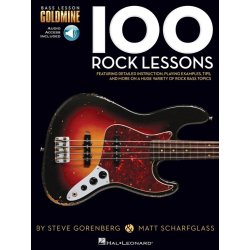 Bass Lesson Goldmine: 100 Rock Lessons (Book/Online Audio)