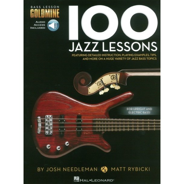 Bass Lesson Goldmine: 100 Jazz Lessons (Book/Online Audio)