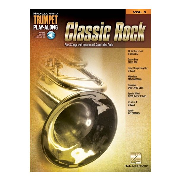 Classic Rock: Trumpet Play-Along Volume 3 (Book/Online Audio)