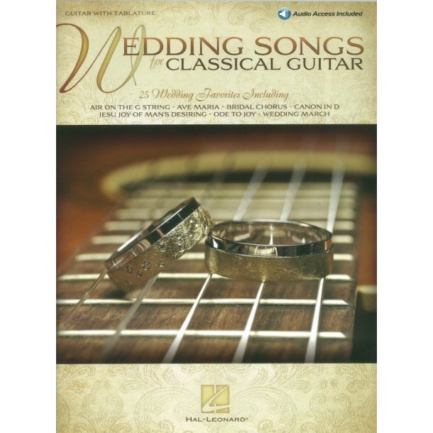 Wedding Songs For Classical Guitar (Book/Online Audio)