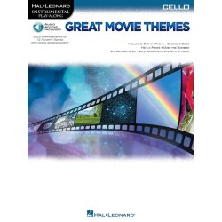 Instrumental Play-Along: Great Movie Themes - Cello (Book/Online Audio)
