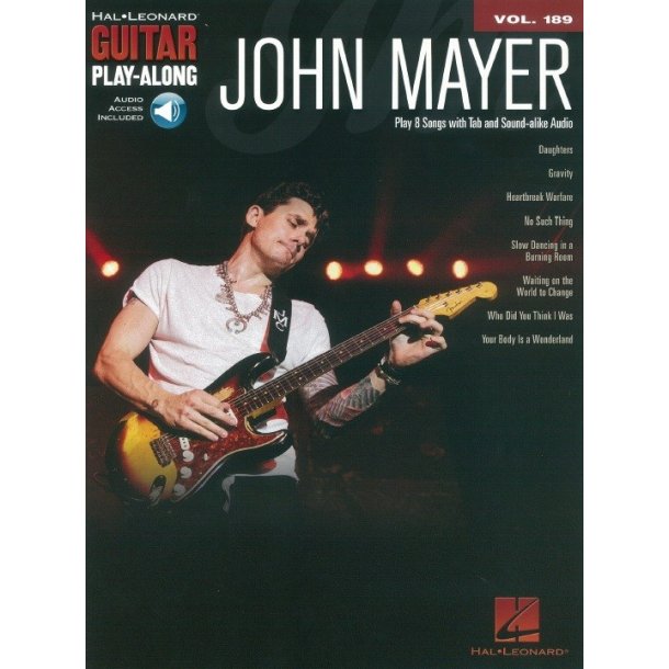 Guitar Play-Along Volume 189: John Mayer (Book/Online Audio)