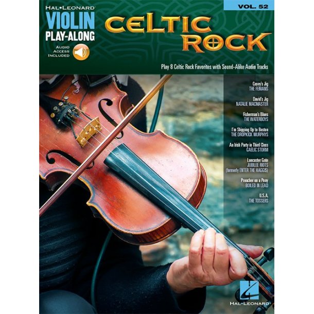 Violin Play-Along Volume 52: Celtic Rock (Book/Online Audio)
