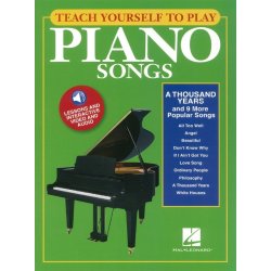 Teach Yourself To Play Piano Songs: A Thousand Years And 9 More Popular Songs (Book/Online Media)