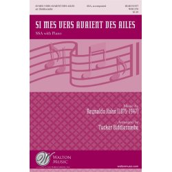 Reynaldo Hahn: Si Mes Vers Avaient Des Ailes