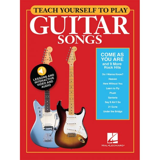 Teach Yourself To Play Guitar Songs: Come As You Are And 9 More Rock Hits (Book/Online Media)