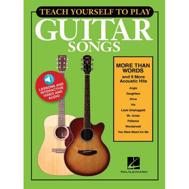Teach Yourself To Play Guitar Songs: More Than Words And 9 More Acoustic Hits (Book/Online Media)