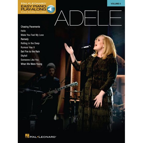 Easy Piano Play-Along Volume 4: Adele (Book/Online Audio)