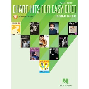 Chart Hits For Easy Duet (Book/Online Audio)