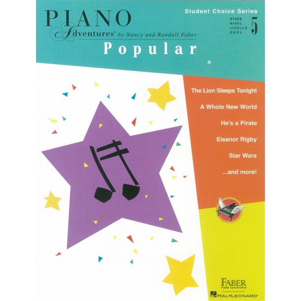 Faber Piano Adventures - Student Choice Series: Popular Level 1 - Piano -  Stepnote Aps