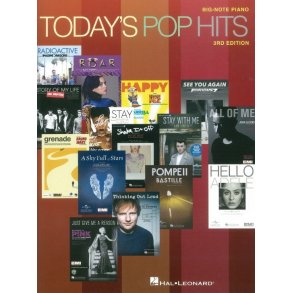 Today's Pop Hits: 3rd Edition - Big Note Piano