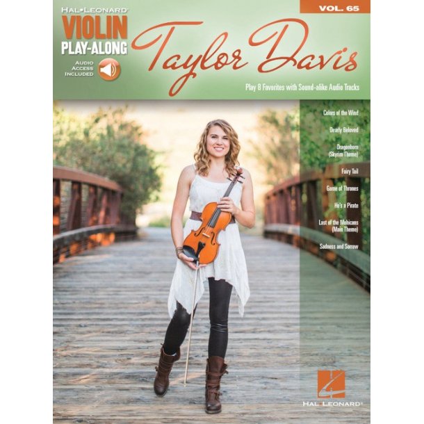Violin Play-Along Volume 65: Taylor Davis (Book/Online Audio)