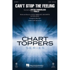 Justin Timberlake: Can't Stop The Feeling (SATB Songbook)