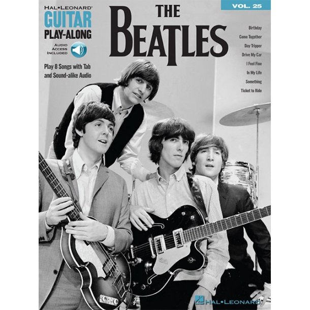Guitar Play-Along Volume 25: The Beatles (Book/Online Audio)