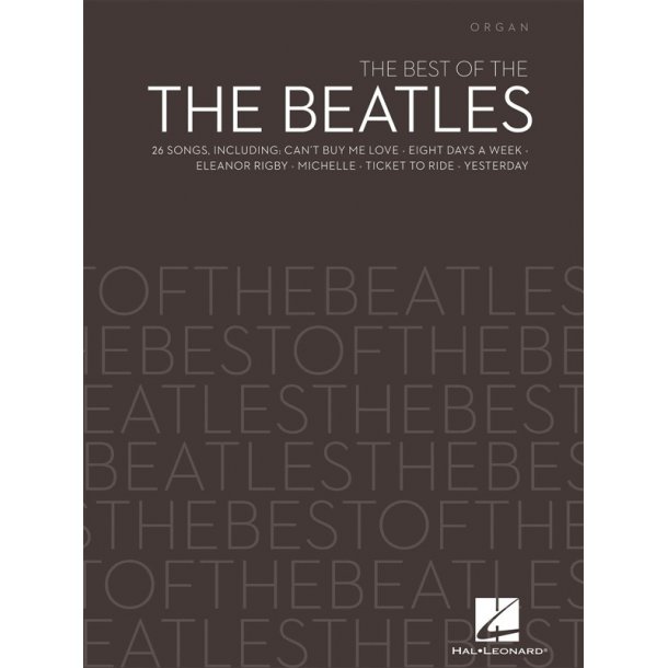 Best Of The Beatles Organ Bk Org Bk
