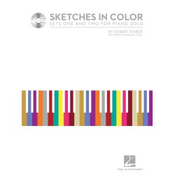 STARER ROBERT SKETCHES IN COLOR (TRUE CAROLYN) PIANO BOOK/CD