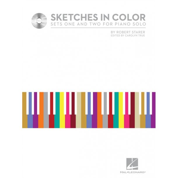 STARER ROBERT SKETCHES IN COLOR (TRUE CAROLYN) PIANO BOOK/CD
