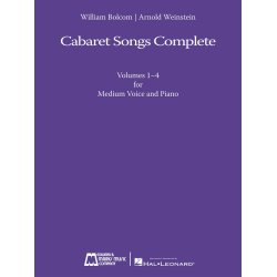 BOLCOM/WEINSTEIN CABARET SONGS COMPLETE VOL1-4 MEDIUM VOICE & PIANO BK