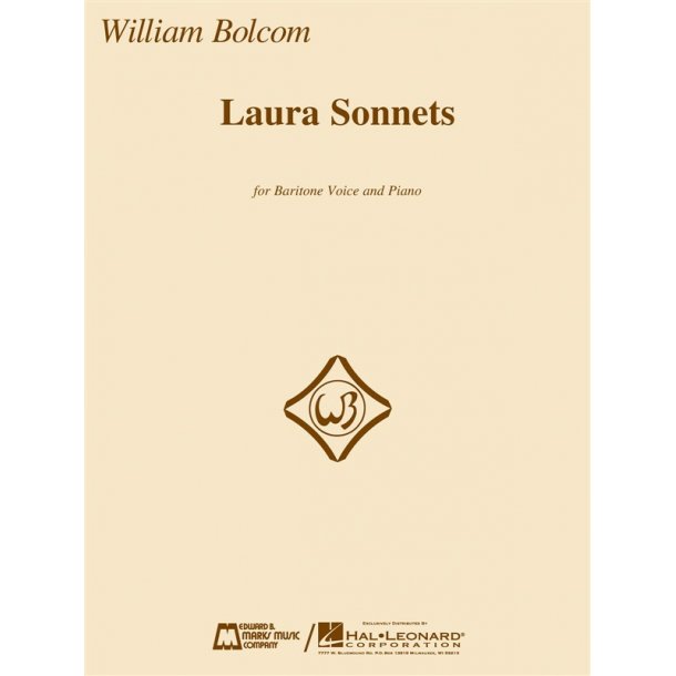 Bolcom William Laura Sonnets Baritone Horn Voice &amp; Piano Book