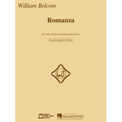 BOLCOM WILLIAM ROMANZA VIOLIN & PIANO REDUCTION SCORE & PARTS
