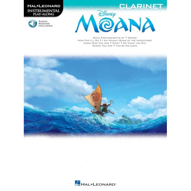 Hal Leonard Instrumental Play-Along: Moana - Clarinet (Book/Online Audio)