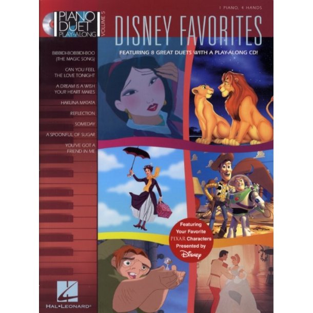 Piano Duet Play-Along Volume 5: Disney Favourites