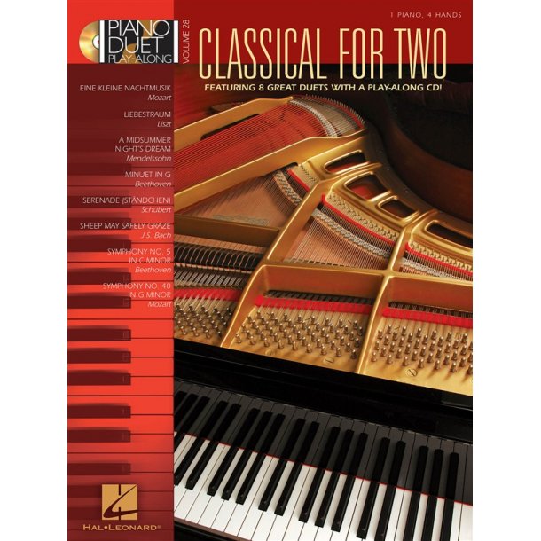 Piano Duet Play Along Volume 28: Classical For Two