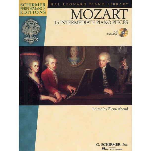 W.A. Mozart: 15 Intermediate Piano Pieces