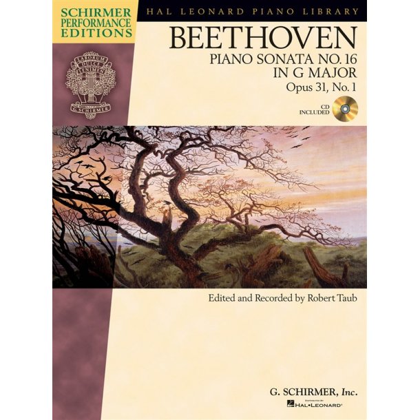 Ludwig Van Beethoven: Piano Sonata No.16 In G Op.31 No.1 (Schirmer Performance Edition)