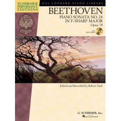 Ludwig Van Beethoven: Piano Sonata No.24 in F Sharp Op.78 (Schirmer Performance Edition)