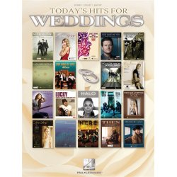 TODAY'S HITS FOR WEDDINGS PVG SONGBOOK BK