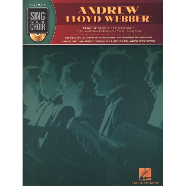 Sing With The Choir Volume 1: Andrew Lloyd Webber (Book And CD)