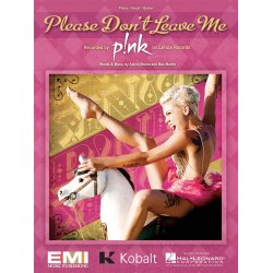 PINK PLEASE DON'T LEAVE ME PIANO VOCAL SHEET MUSIC