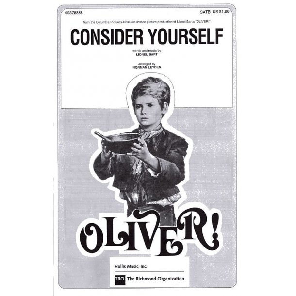 Lionel Bart: Consider Yourself (SATB)