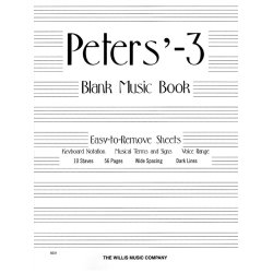 Peters Blank Book #3 White