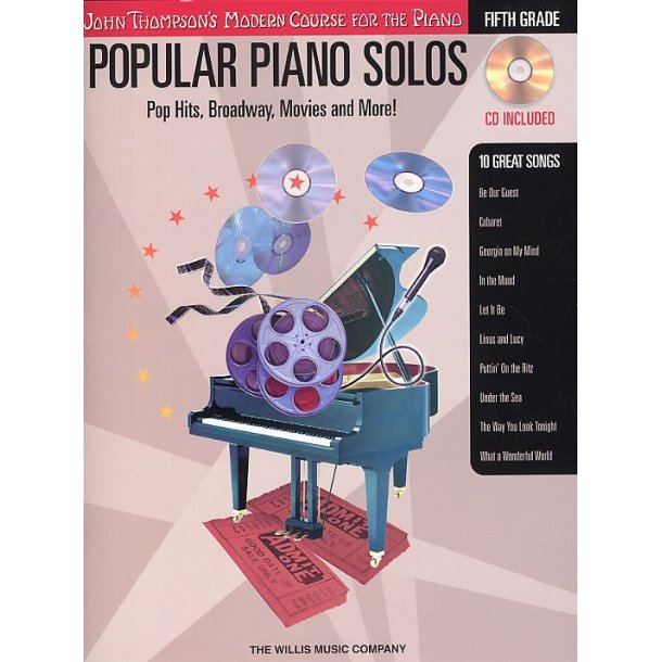 John Thompson's Modern Piano Course: Popular Piano Solos - Fifth Grade (Book and CD)