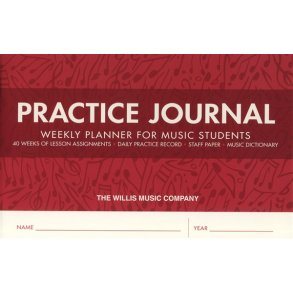 Practice Journal - Weekly Planner For Music Students