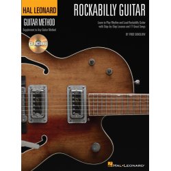 SOKOLOW FRED HAL LEONARD GUITAR METHOD ROCKABILLY GUITAR TAB BOOK/CD