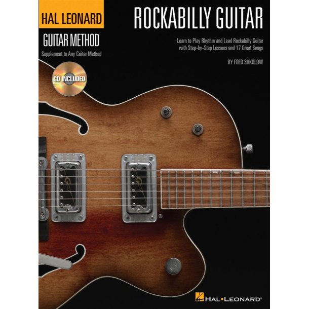 SOKOLOW FRED HAL LEONARD GUITAR METHOD ROCKABILLY GUITAR TAB BOOK/CD