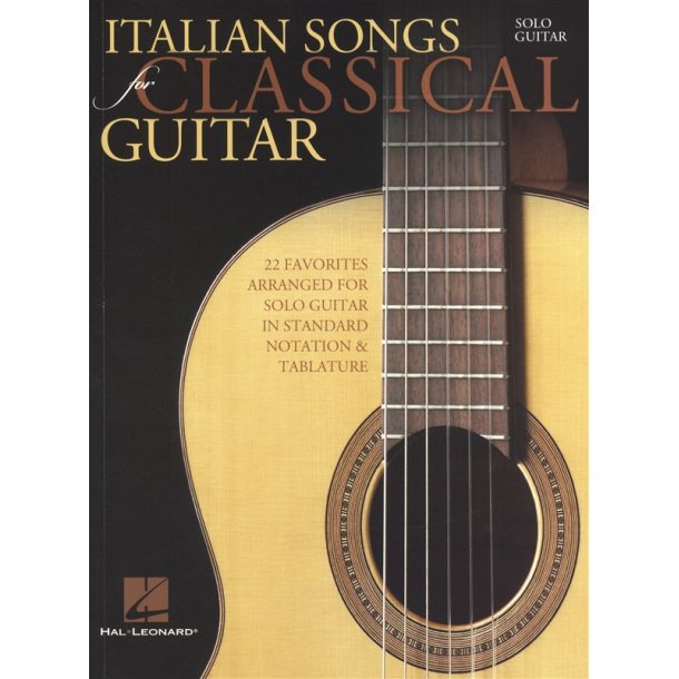 Italian Songs For Classical Guitar