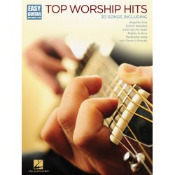 TOP WORSHIP HITS FOR EASY GUITAR WITH NOTES AND TAB GTR BK