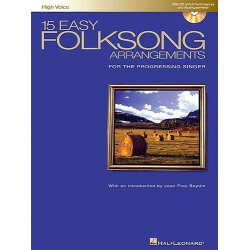 15 Easy Folksong Arrangements For High Voice (Book And CD)