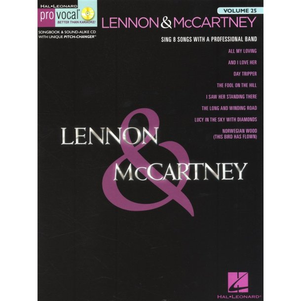 Pro Vocal Volume 25: Lennon &amp; McCartney