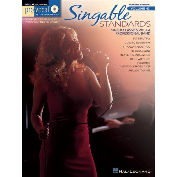 Pro Vocal Women's Edition Volume 43: Singable Standards (Book/CD)