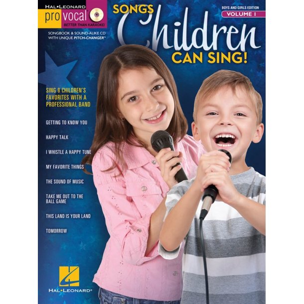 Pro Vocal Boys' &amp; Girls' Edition Volume 1: Songs Children Can Sing!