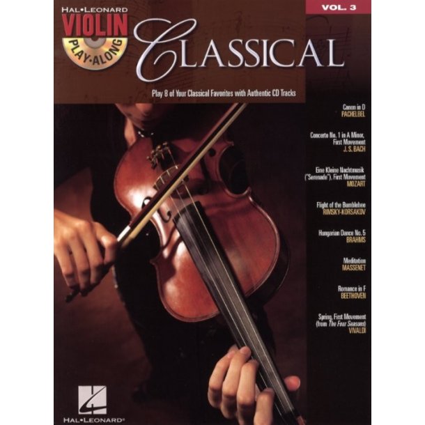 Violin Play-Along Volume 3: Classical