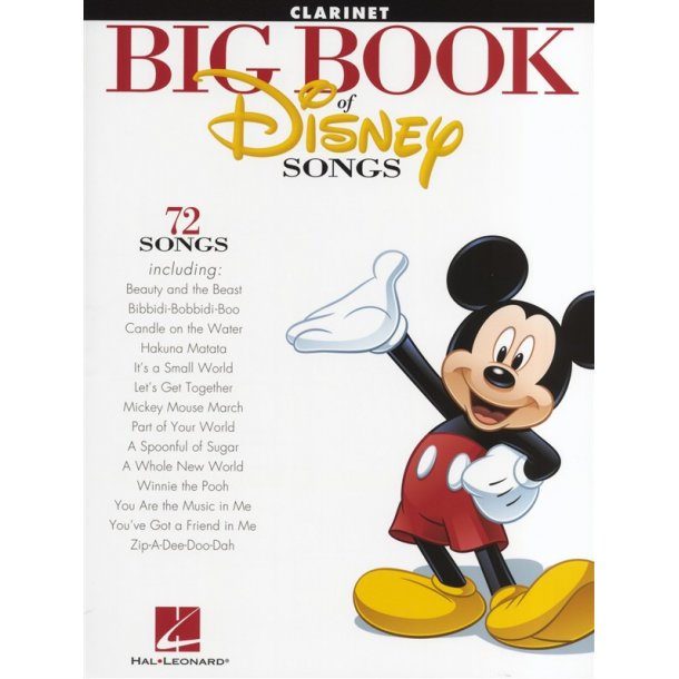 The Big Book Of Disney Songs - Clarinet