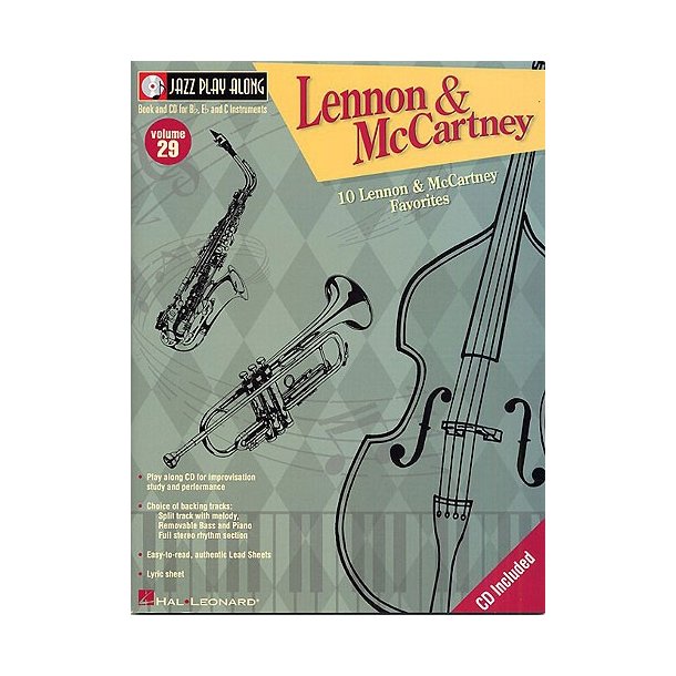 Jazz Play Along: Volume 29 - Lennon And McCartney