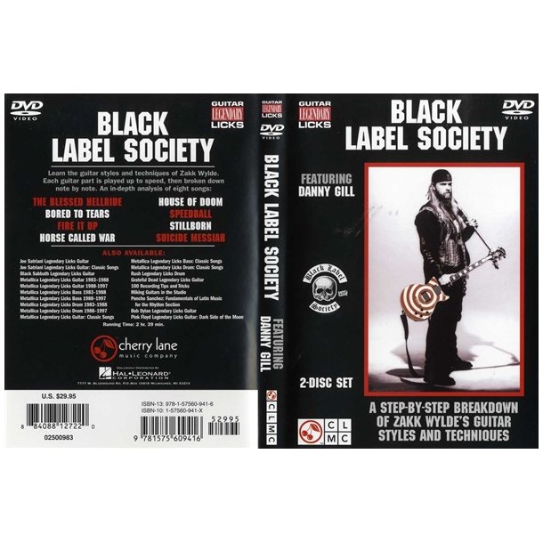 Guitar Legendary Licks: Black Label Society (2 DVD)