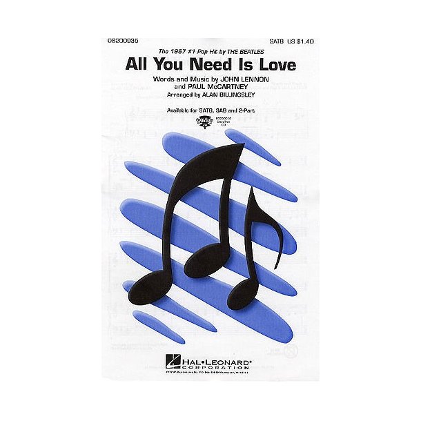 The Beatles: All You Need Is Love (SATB)